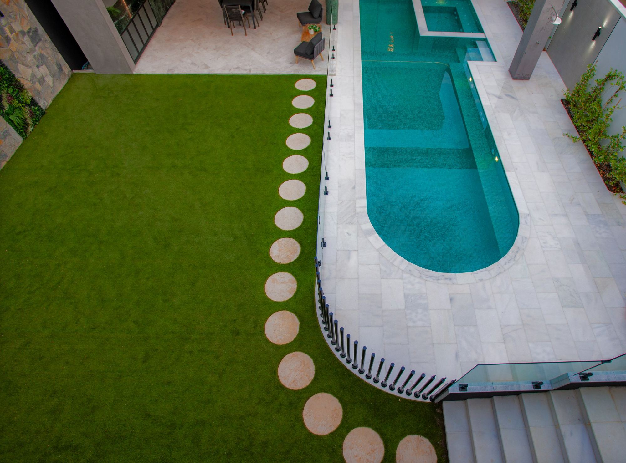 Connels Point — pool to terrace
